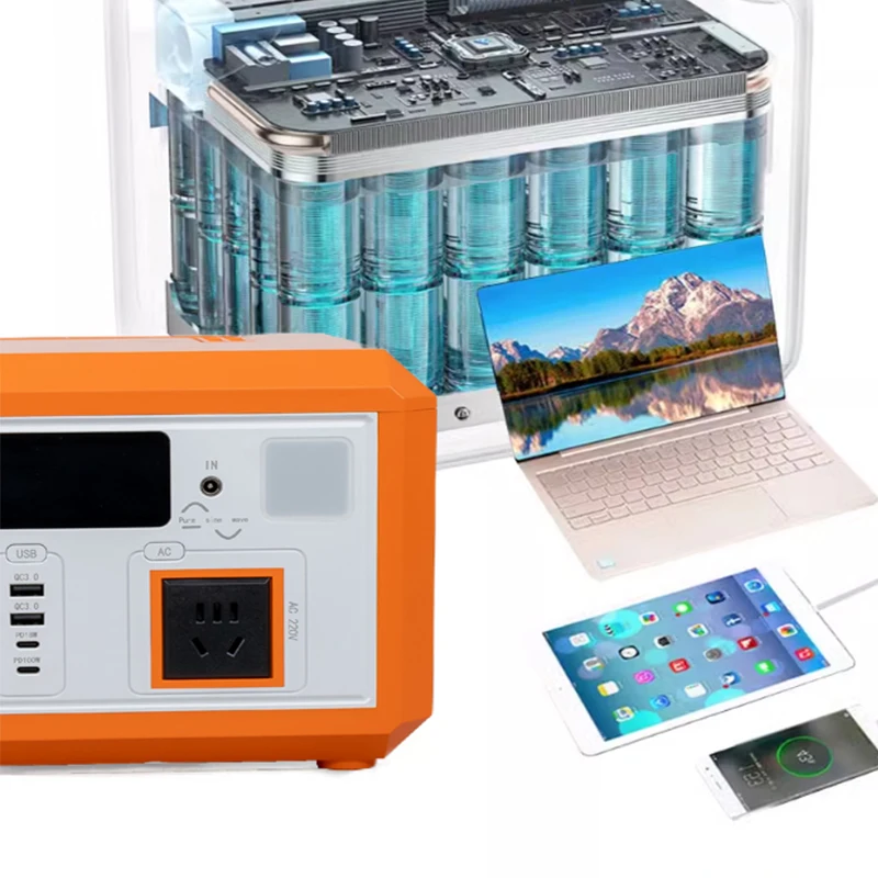 600W Camping Mobile Station Bank Portable Energy Storage Outdoor Power Supply