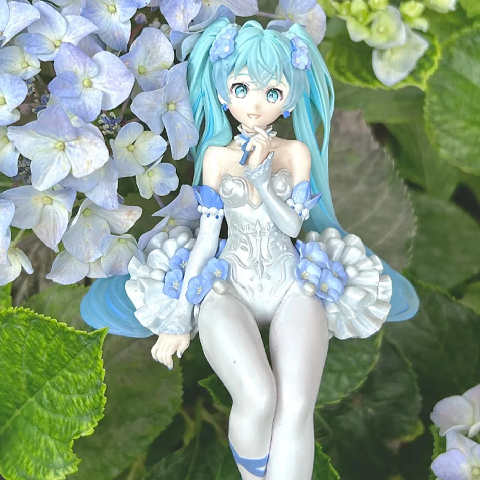 In Stock Hatsune Miku Desktop Cute Action Figure 15cm Flower Fairy Ver. Anime Figurine Kawaii Girl Model Toys Birthday Gifts view 3