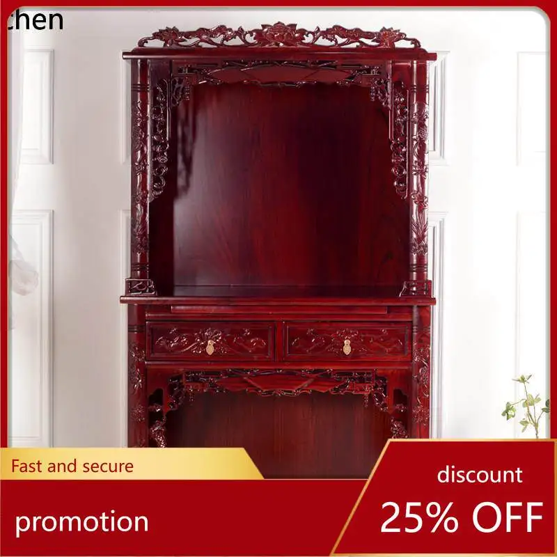 Cz1 buddhist niche cabinet altar new chinoiserie buddhist altar land god altar bodhisattva  solid wood