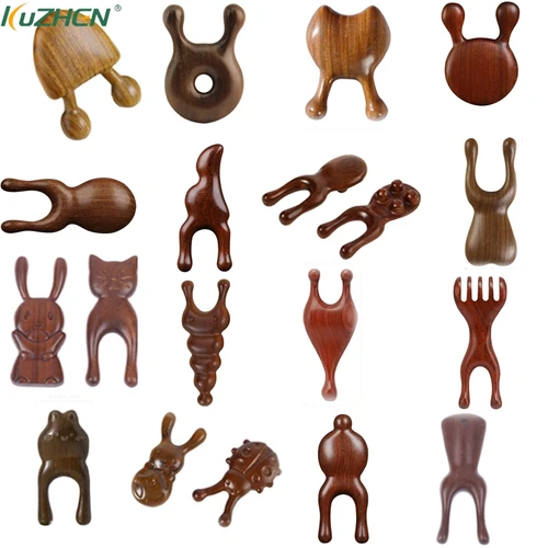 얼굴 두피 구아샤 마사지기 코 셰이퍼, 천연 얼굴 나무 샌달우드, 넓은 치아 빗, 구아샤 스크래핑용 마사지 도구, 1 개 