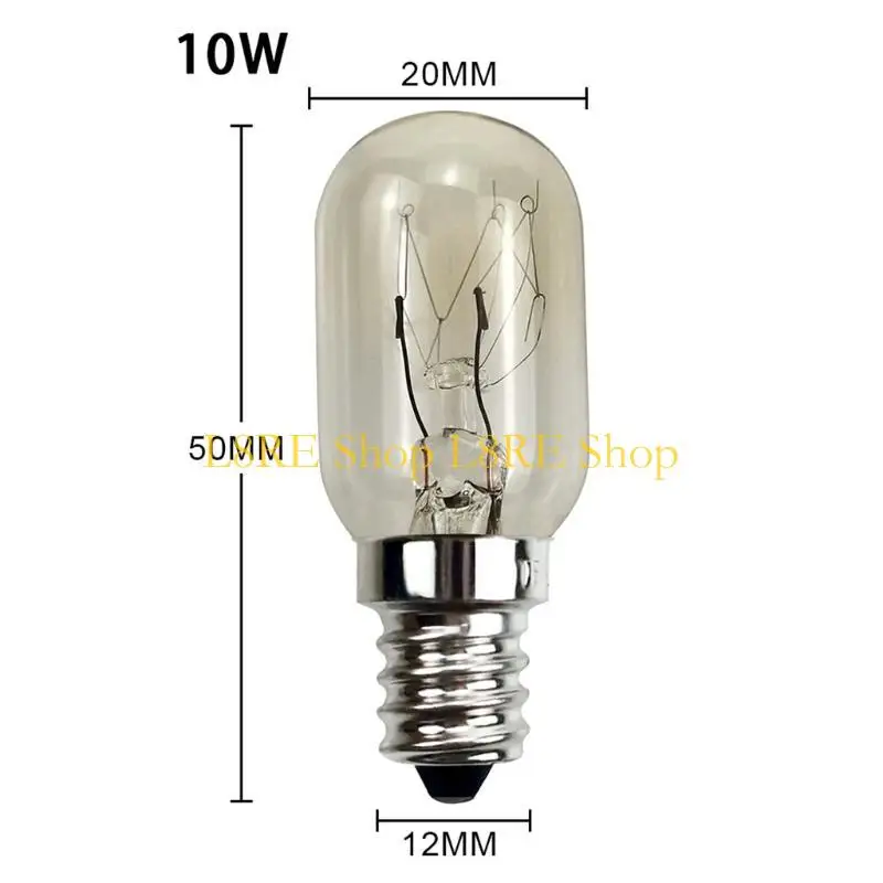 L8RE Premium Durable Microwave Oven Bulb 10W 110-130V E12S Base Universal Replacement