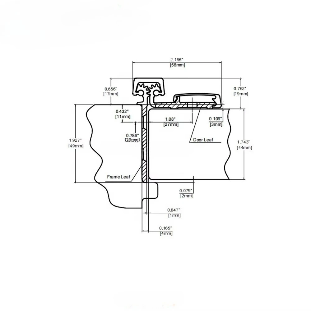Modern Design YHG007 Aluminum Continuous Gear Hinges for Heavy Duty Doors