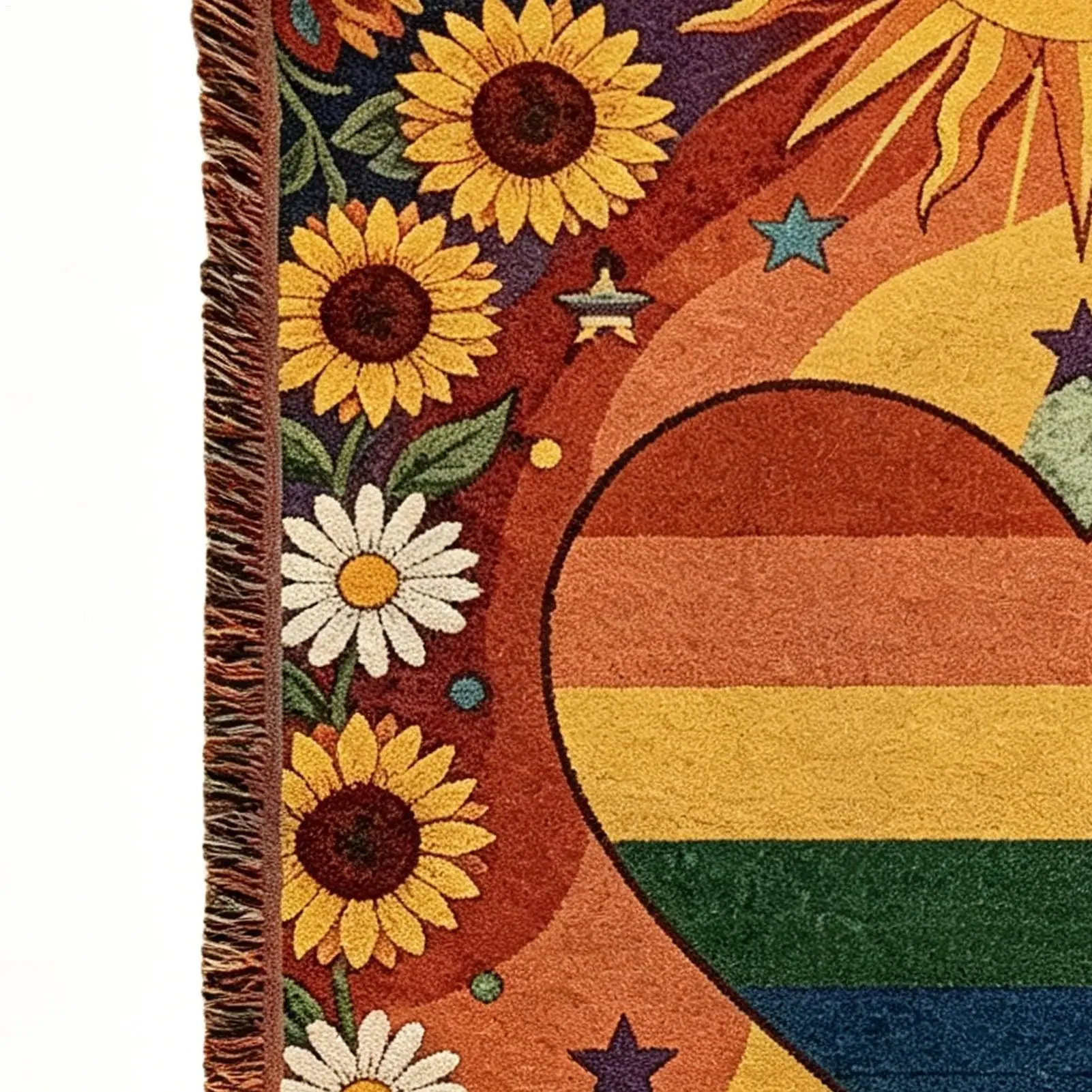 

Flower Blanket 60*90cm Soft Floral Cover Sunflower Tapestry Wall For Living Room Dorm Home Recliner Chair Couch Sofa
