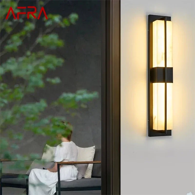 

AFRA Contemporary LED Outdoor Wall Lamps Electric Simplicity Waterproof Balcony Hallway Courtyard Villa Gate Hotel