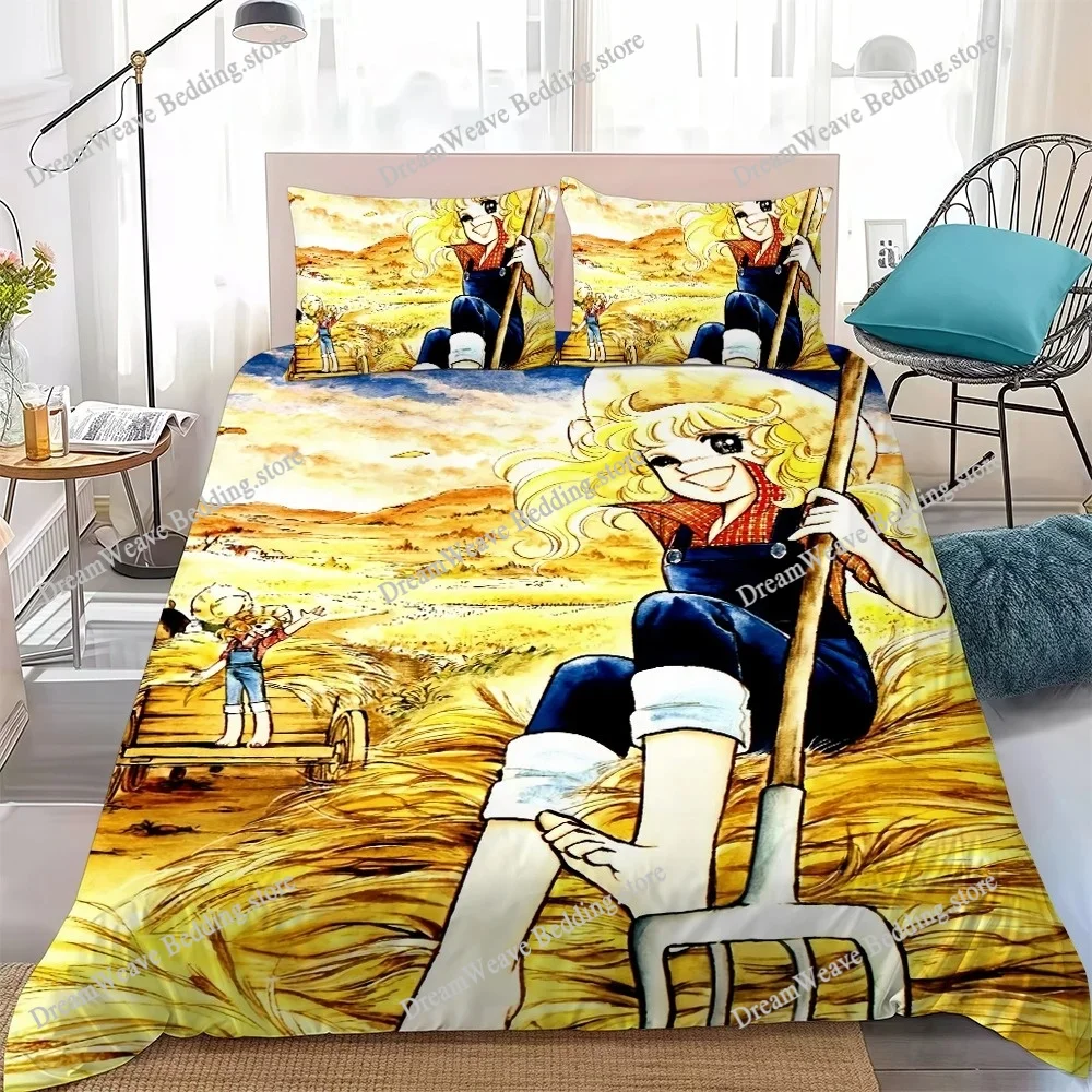 

Cartoon Classic Candy Candy Duvet Cover Set Home Style Bedding Soft Laundry Cotton Bed Student Dormitory Gift