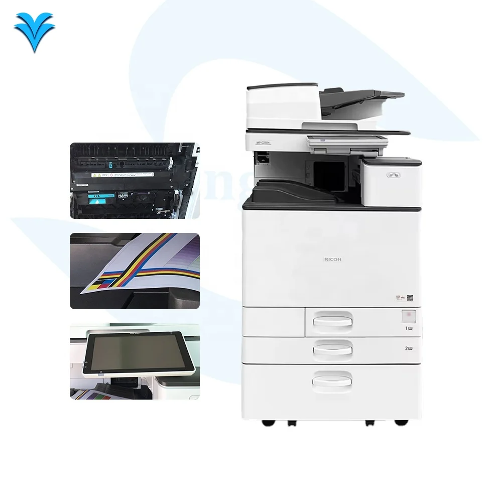 C2504 Multifunctional Color A3 Laser Photocopier  Machine For Ricoh MPC2504 Used Office Printer Copiers Digital Duplicator