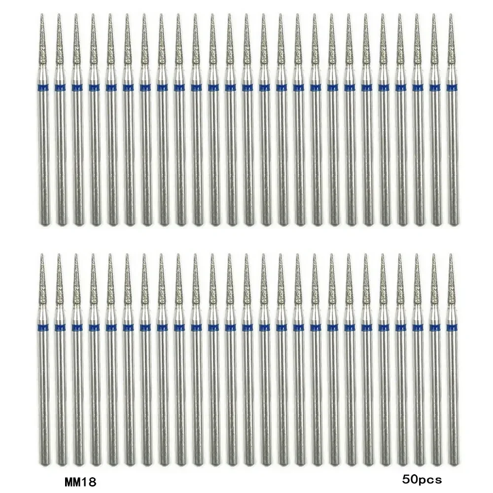 50pcs Milling Cutter Set Diamond Stone Electric Manicure Drills Nail Drill Cuticle Clean Bits Burr Accessories Nail Art