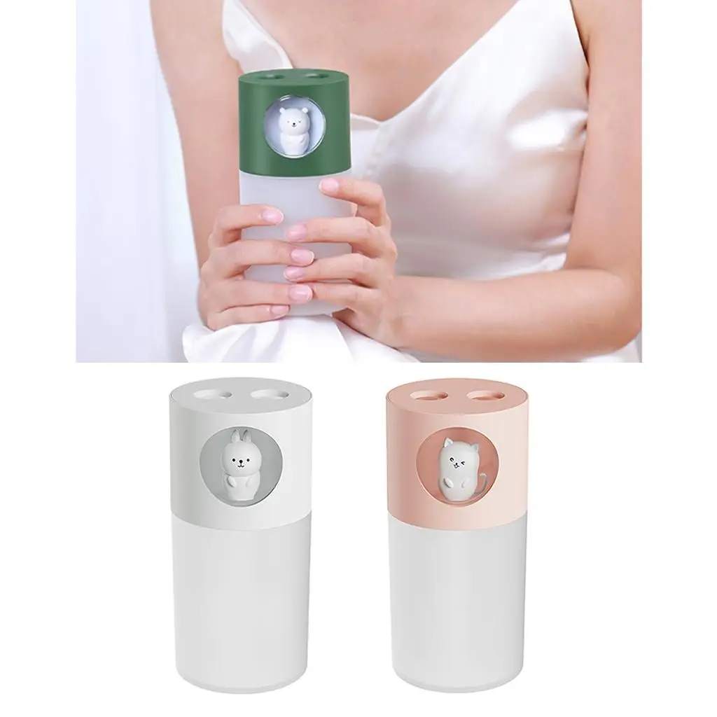 Портативный мини-увлажнитель, небольшой увлажнитель с прохладным туманом на 280 мл, USB-увлажнитель для детской спальни, дома