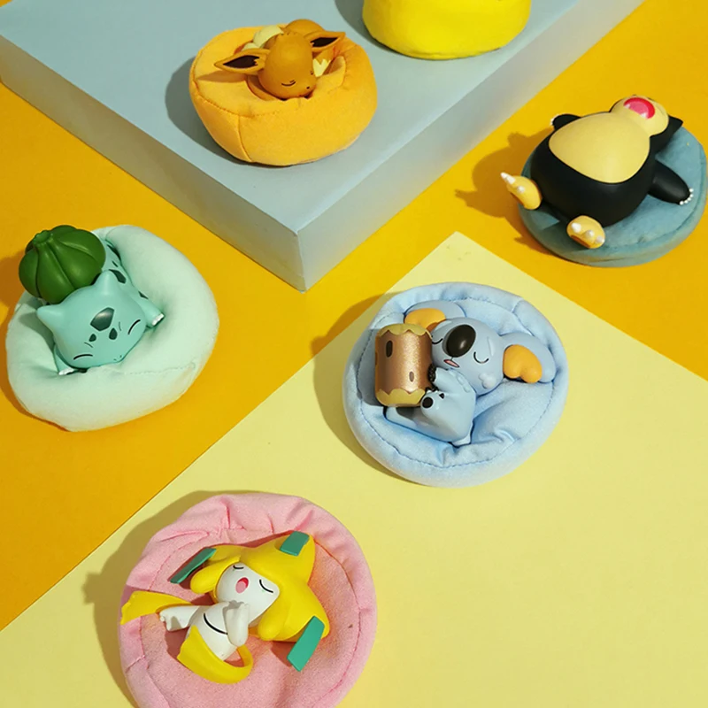 

6Pcs/Set Pikachu Bulbasaur Anime Figures Toys Sleep Starry Dream Series Action Figure Cartoon Birthday Gift Fast Delievery