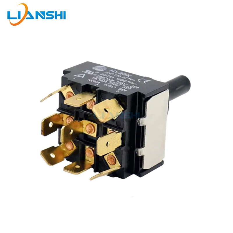 4/6/9 Pin Toggle Switch HY29E HY29D HY29K 2 or 3 Positions Swing Lever Rocker Switch For Electronic Equipment