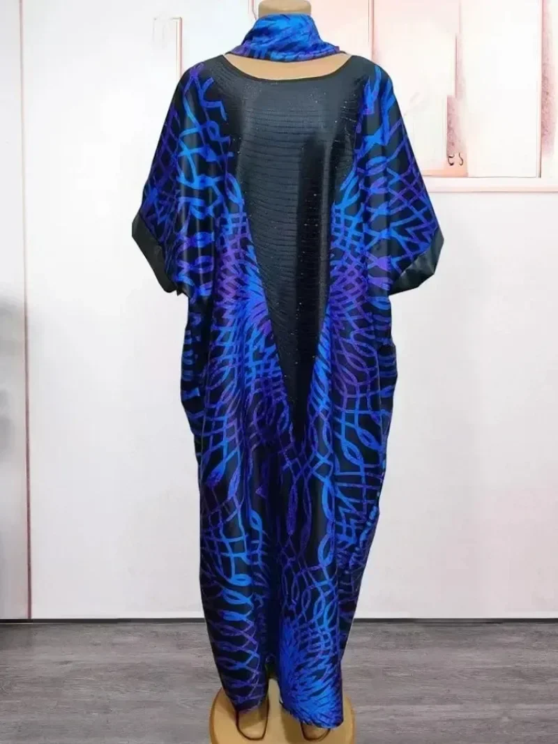 Personalizado personalizado 2025 Primavera Verano vestidos africanos para mujeres trajes fiesta noche Dashiki Abaya Maxi vestido Afr