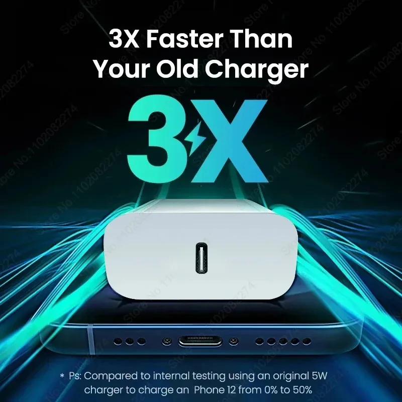 40W Fast Charger For Apple iPhone 16 13 12 11 14 15 Pro Max Plus XR XS USB Type C Fast Charging For iPad Air Charger Accessories - náhled 3