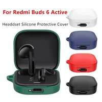 Funda protectora de silicona para Redmi Buds 6, funda protectora para auriculares inalámbricos activos, carcasa antipolvo