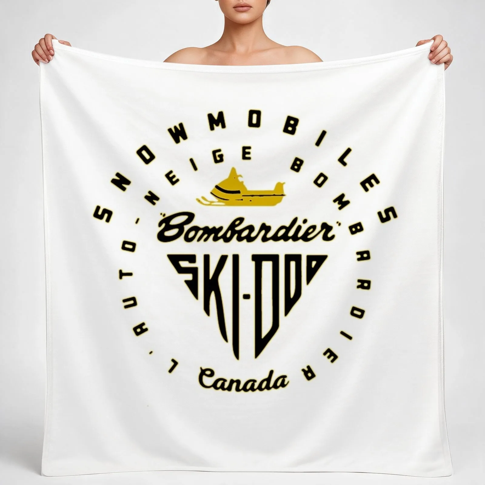 Ski Doo T-ShirtSki Doo snowmobiles Canada Throw Blanket couch cozy soft plush fuzzy picnic outdoor blanket