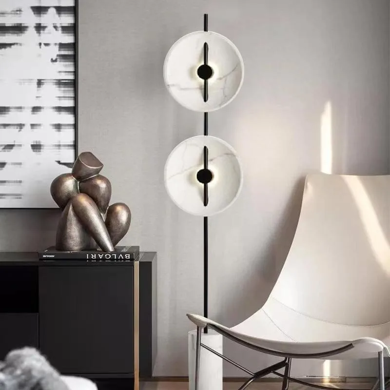 Nordic marble living room decoration, simple modern art for home use, creative study room