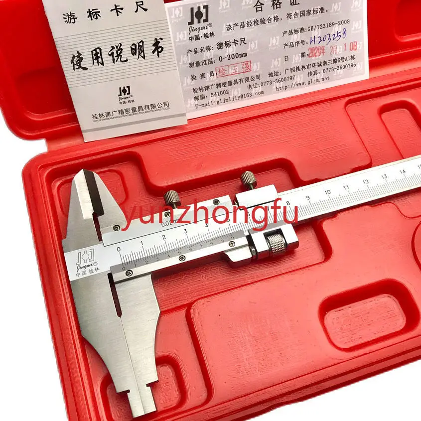 Precision 0-300mm Vernier Caliper Double Outer Claw Stainless Steel Integral  High  Industrial Grade