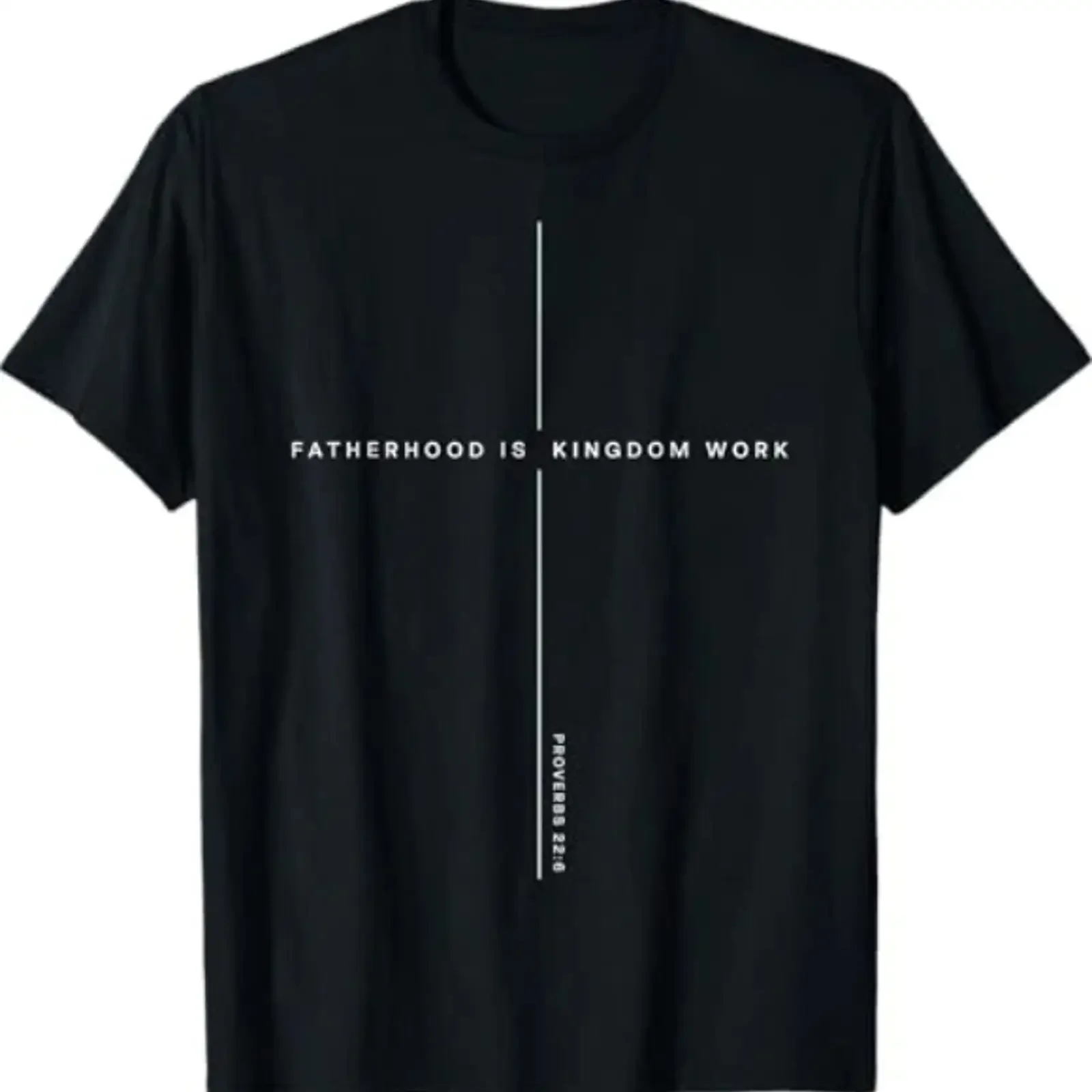 Camiseta Fatherhood is Kingdom Work Christian Dad Hombre Día del Padre vintage Washed Stylish graphic Comfortable Soft