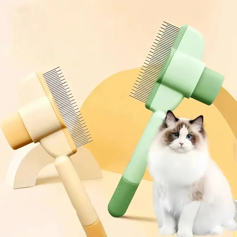 

Skin-friendly Dog Hair Remover Brush Professional Washable Knoting Cleaning Professional Dog Comb Pet Grooming Supplies