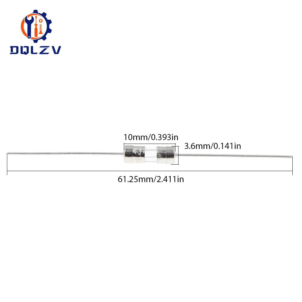 3.6*10 3*10 4*11 Glass fuse Fast/Slow blow 250V 0.5A 1A 2A 3A 3.15A 4A 5A 6.3A 10A 15A with legs F/T type 3.6x10 3x10 4x11