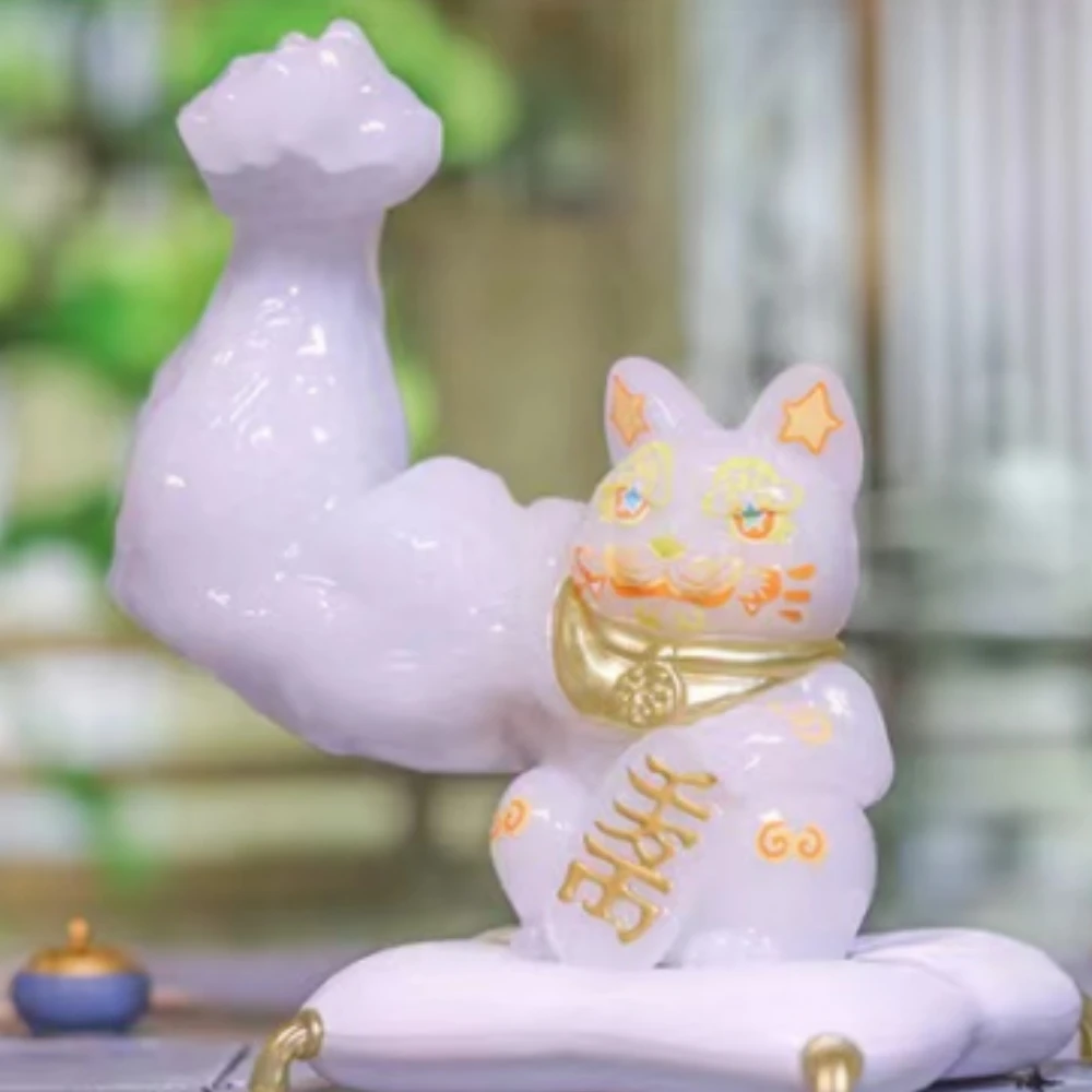 Lucky Cat Blind Box Trendy Play Handmade Kirin Arm Transport Lucky Blessing Gift Bright Box In Stock