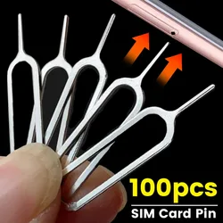 Luxo Sim Card Eject Tool, Anti-Lost Card Pin, Universal Sim Cards Remover, Tray Ejector Pin, Key Open Tools, iPhone, Samsung