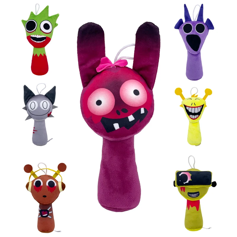 Sprunki Incredibox Plush Doll Toys Sprunki Game Cartoon Pillow Kids Birthday Gifts Soft fillingStuffed Doll Plush Christmas Gift