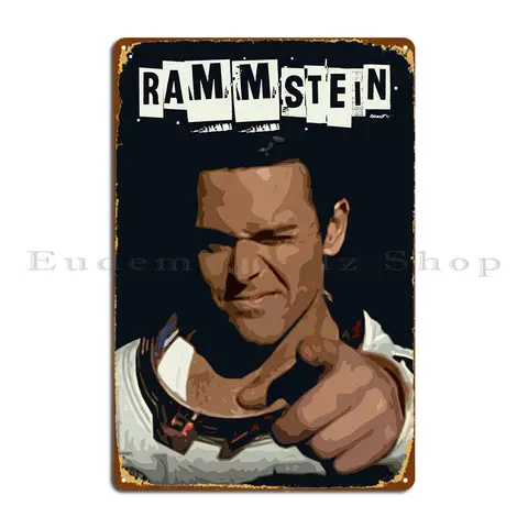Rammstain Metal Sign Party Personalized Garage Garage Funny Tin Sign Poster