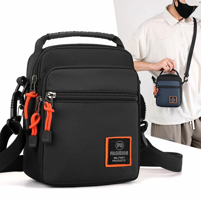 Men's Bag Handbag Small Flap High Quality Nylon Fabric Mini Crossbody Bag For Men Fashion Casual Men's Shoulder Bag Small Bags