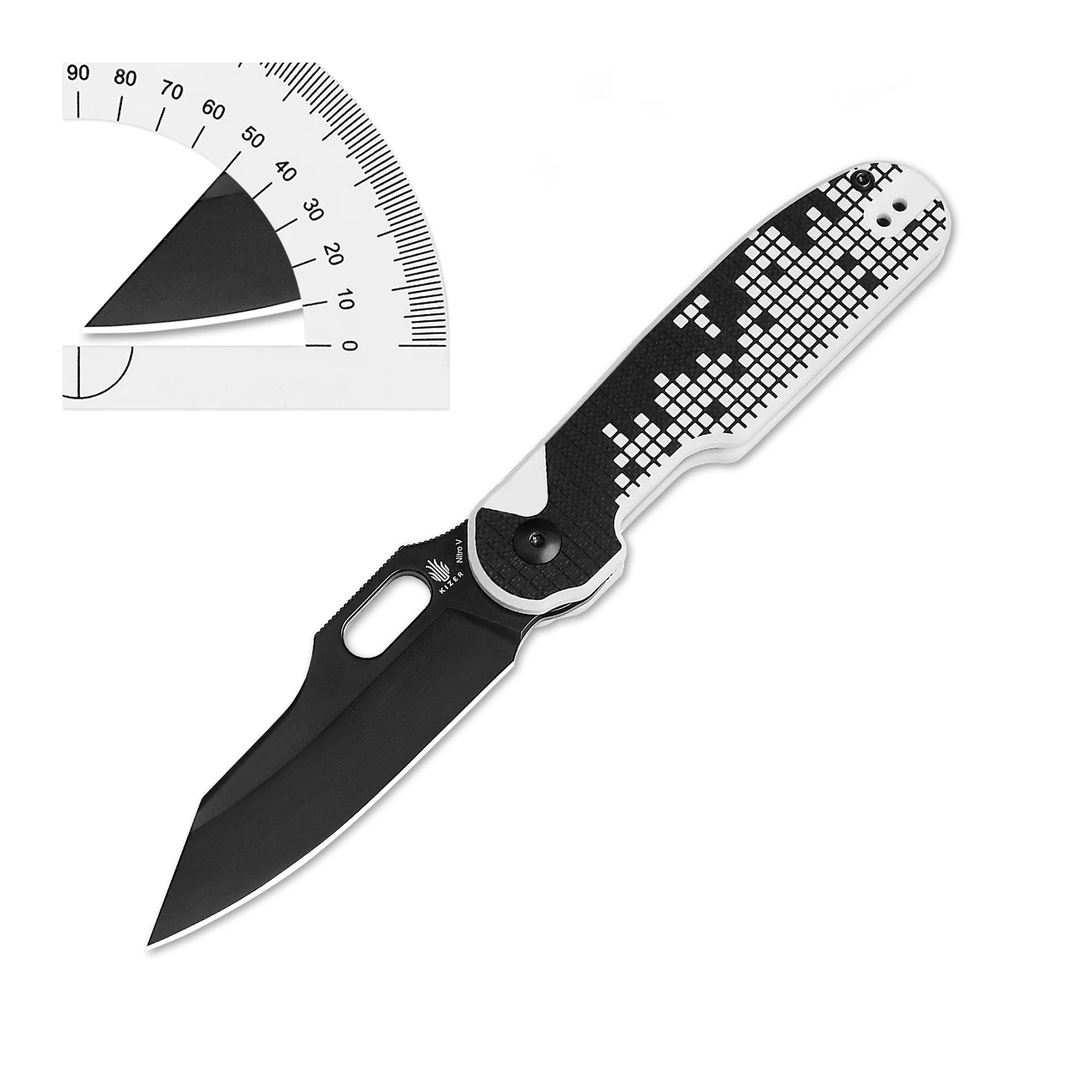 Kizer Hunting Survival Knife Cormorant V4562A1/V4562A2 G10 Handle With Nitro-V Blade Outdoor Camping EDC Tools Folding Knives