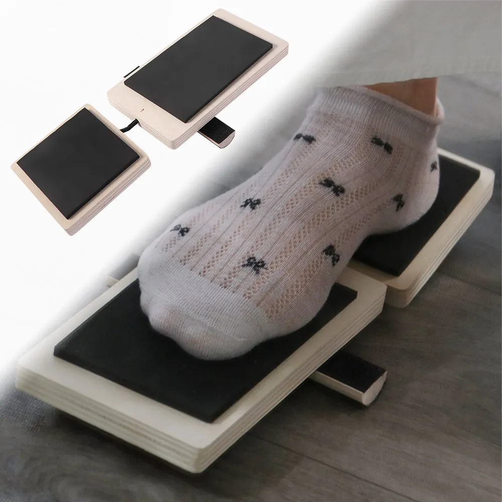 Wooden Ankle Balance Board Single Foot Trainer Sprained Ankle Foot Strengthener Trainer Ankle Strength Training