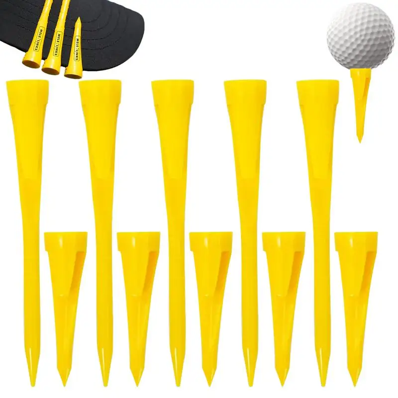 

Practice Golf Tees Adjustable Height Golfing Tees Portable Stable Clip Design Ensures Secure Placement For Beginners And