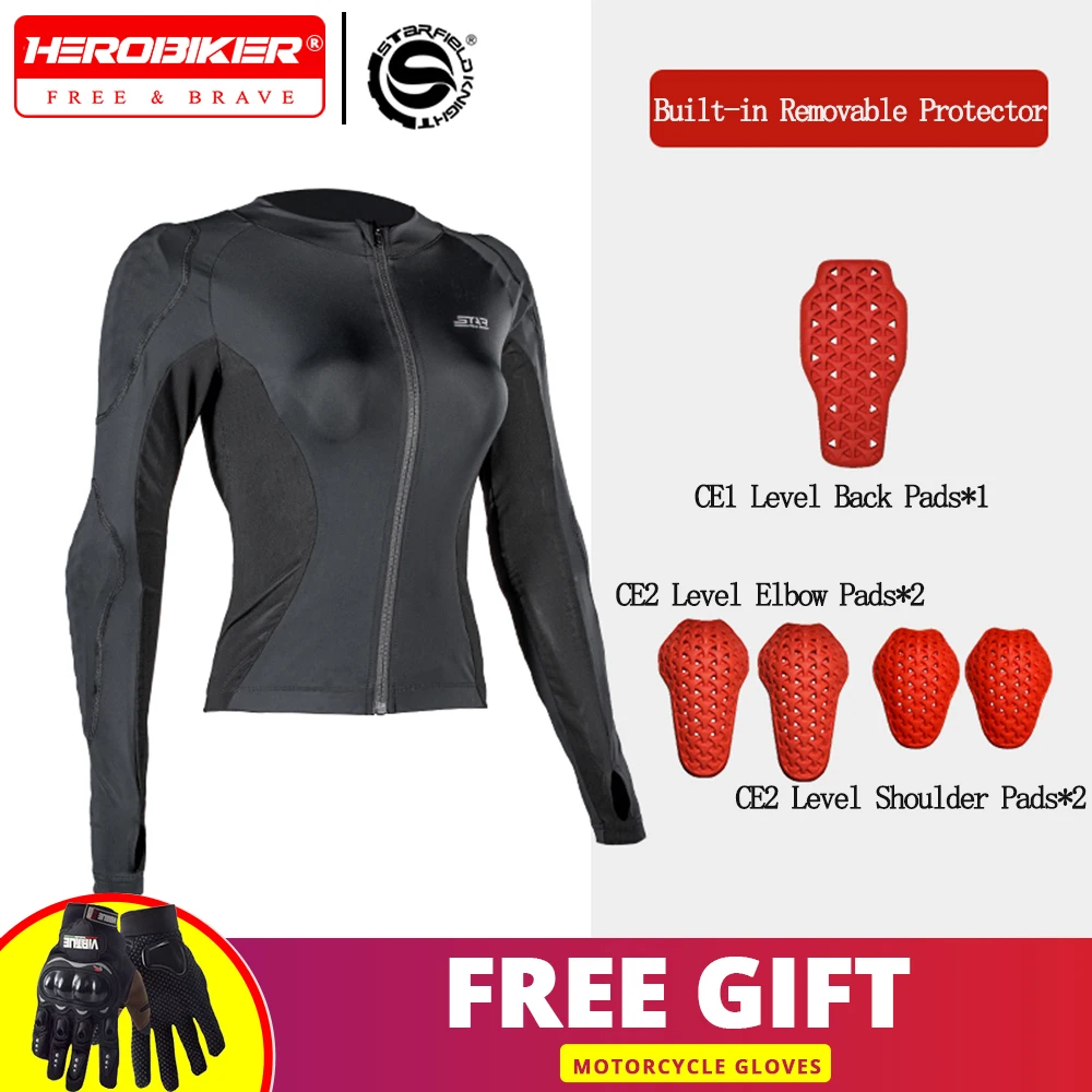 

Slim Motorcycle Jacket Armor Dry Quickly Cycling Clothing Women's Summer Mesh Breathable Motorcycle Anti-drop Clothing SKJ825
