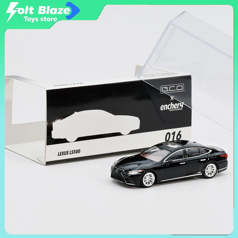 

Модель автомобиля GCD Enchery 1/64 Lexus LS500, стайлинг Stanced, из сплава, с металлической подставкой и резиновыми шинами, коллекционная игрушка для мальчиков, подарок