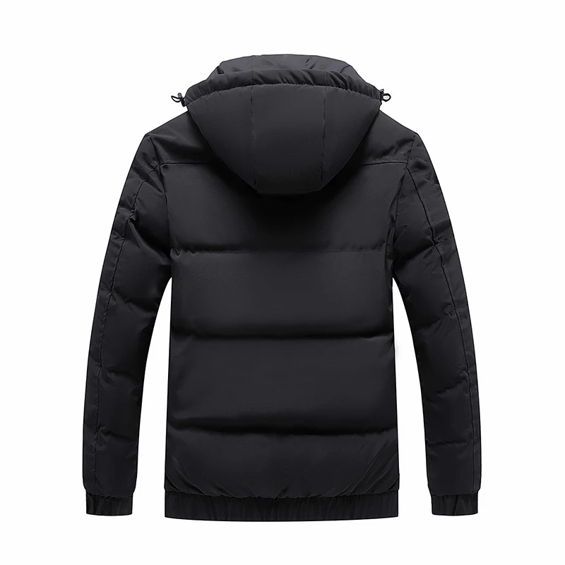 Parka da uomo Cappotto con cappuccio caldo spesso Piumino imbottito in cotone Giacca trapuntata casual da uomo Autunno Inverno Capispalla Abbigliamento Top