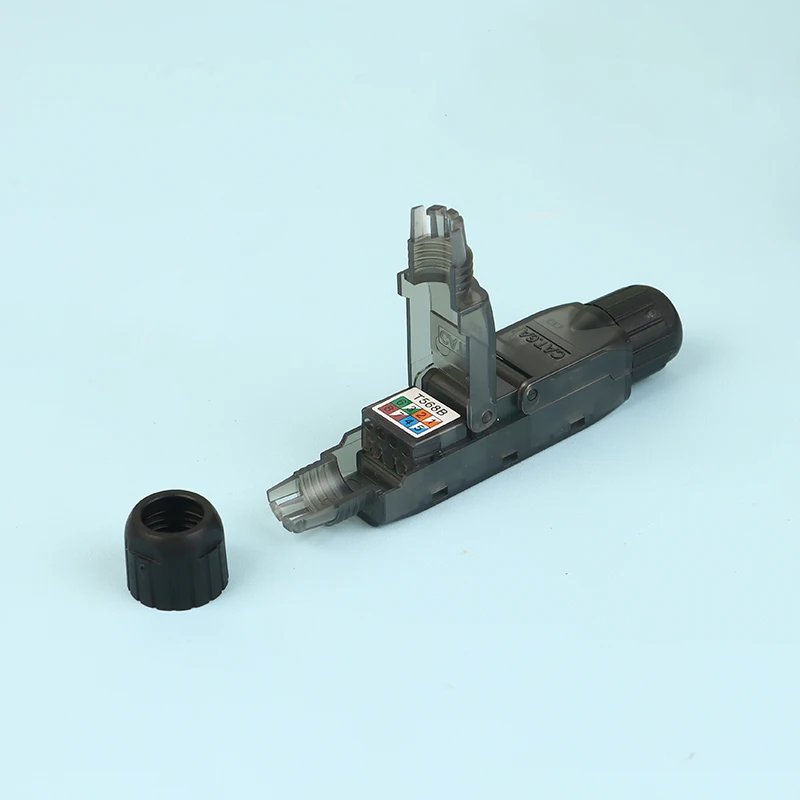 1Pc Terminal Network Extension Cable Tool-less Extension Connector Network Extender Junction Adapter Connection Box
