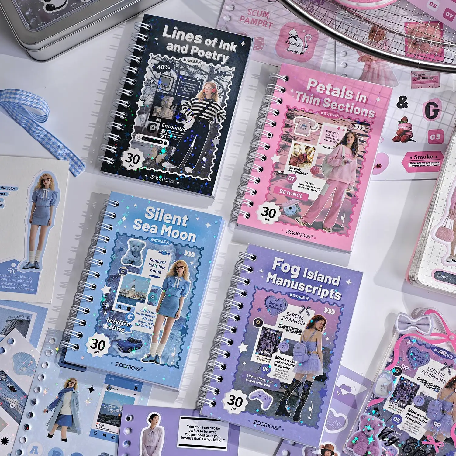 

30 листов Kawaii Ins, наклейки на катушку для высечки, книга, украшение для коллажа предпринимателя, сделай сам, дневник, чехол для телефона, альбом для багажа