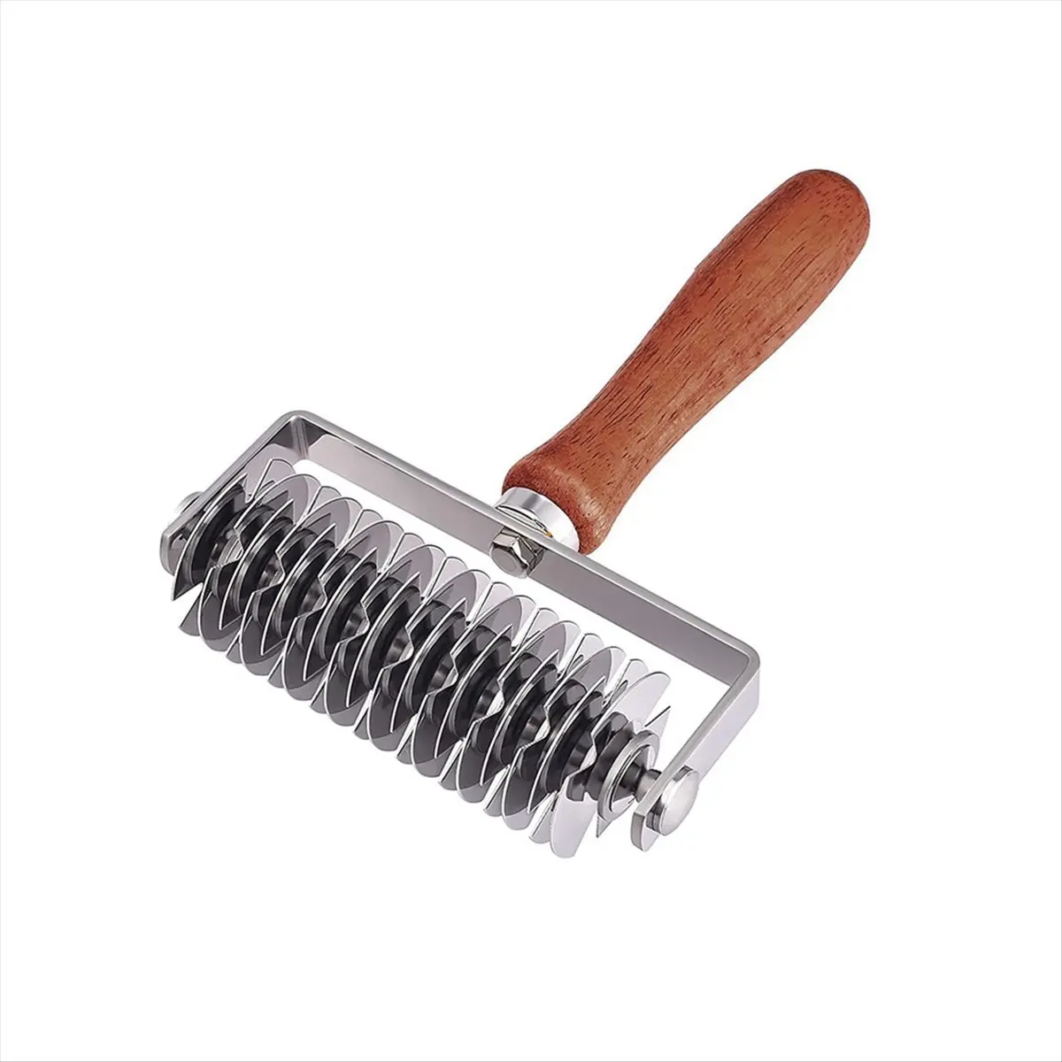 ABZT Stainless Steel Lattice Cutter, Dough Lattice Roller Cutter Baking Tool Cookie Pie Pizza Bread Pastry CrustRoller