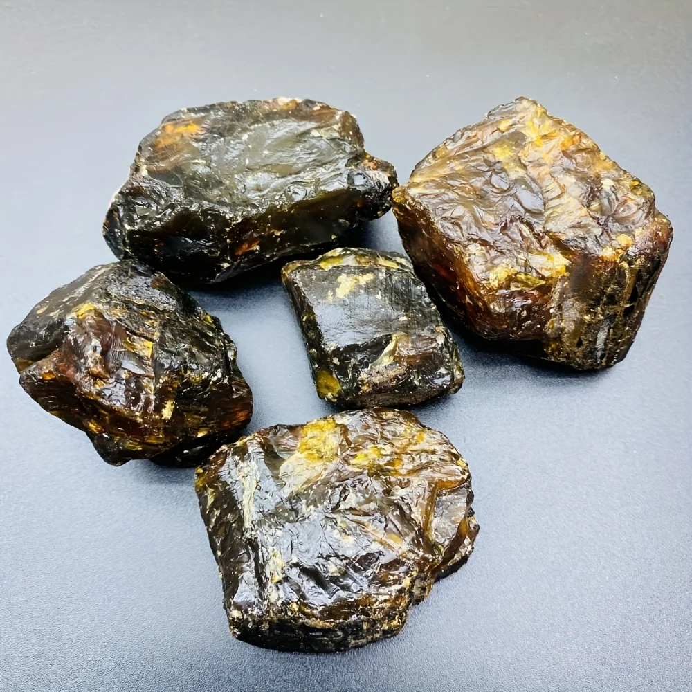 1PC Natural Amber Rough Specimen - Raw Unpolished Amber with Inclusions,Jewelry Making, DIY , Home Decor - Natural Variations