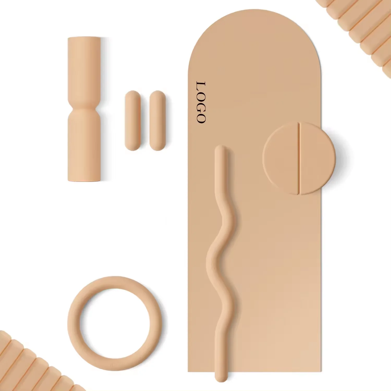 

Customized Home Gym Fitness Set Anti-Slip Silicone Dumbbell Bars Power Ring Yoga Pilates Accessories