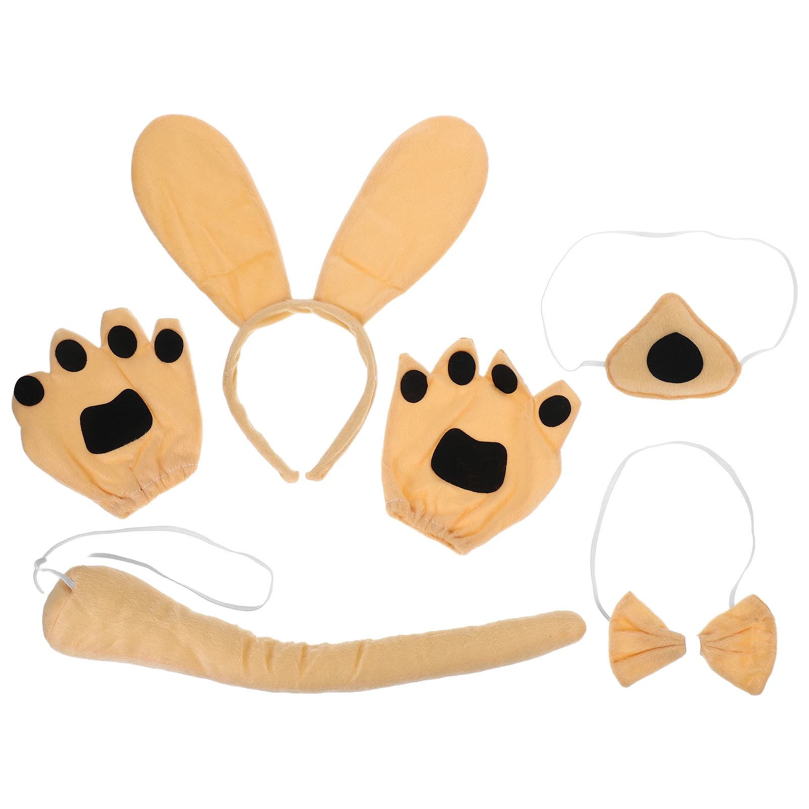 

1 set 1 Set Dog Set Cartoon Headband Puppy Cosplay Outfit Halloween Party Carnival Photo Prop Accessory For Puppy