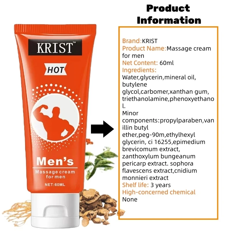 Epimedium Extract Men’s Intimate Nourishing Gel 60ml Private Care Quickly absorbed, no greasy feeling