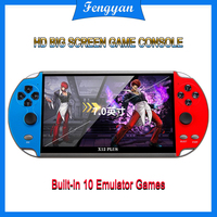 X12 Plus Handheld Game Console 7 Inch 4K HD Screen Portable Audio Video Player Classic Play Built-in10000+ Games Children's gift