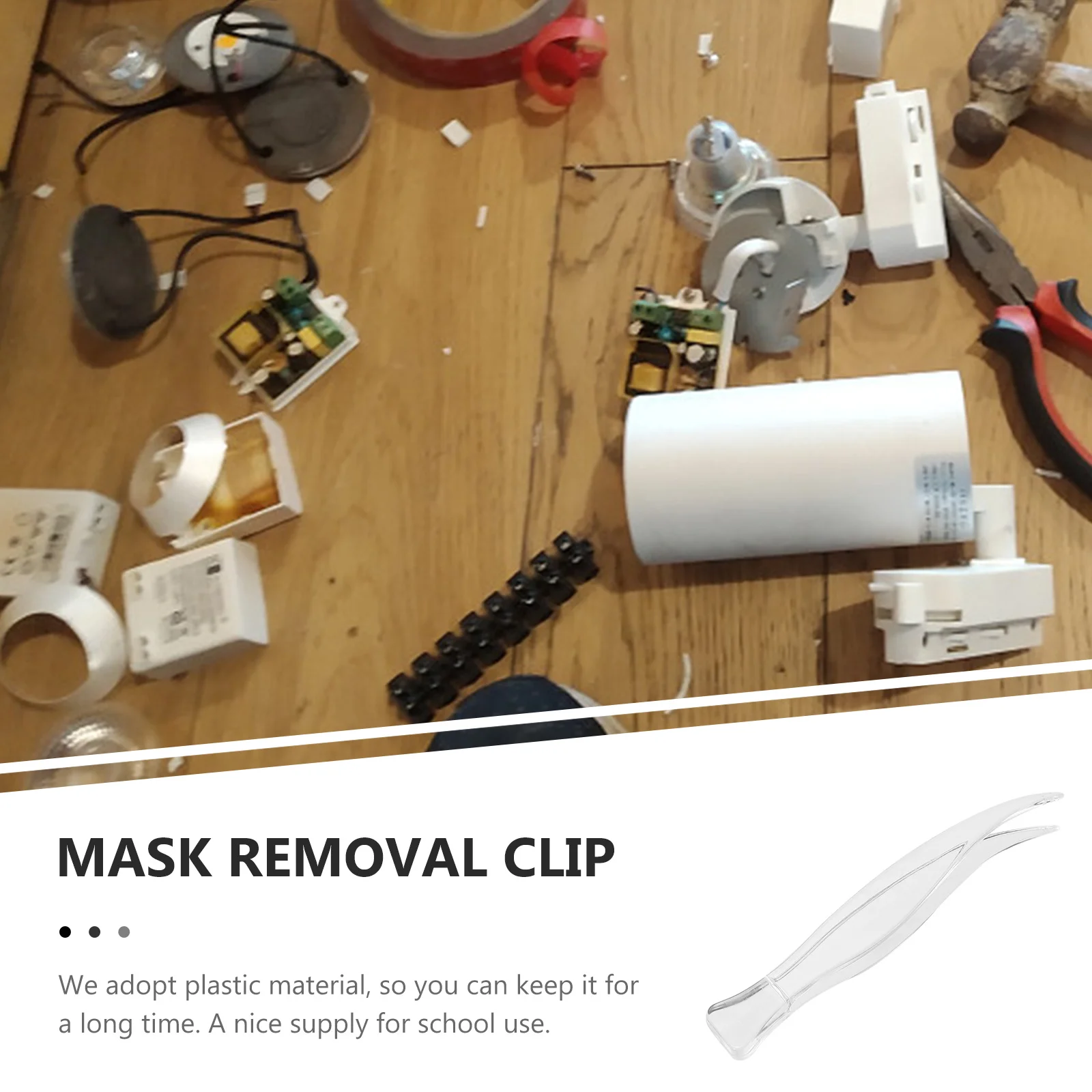 

25Pcs Plastic Clips Lightweight Portable Pallet Balance Tweezers for Weight Handling Makeup Mask Eyelashes Removal Small