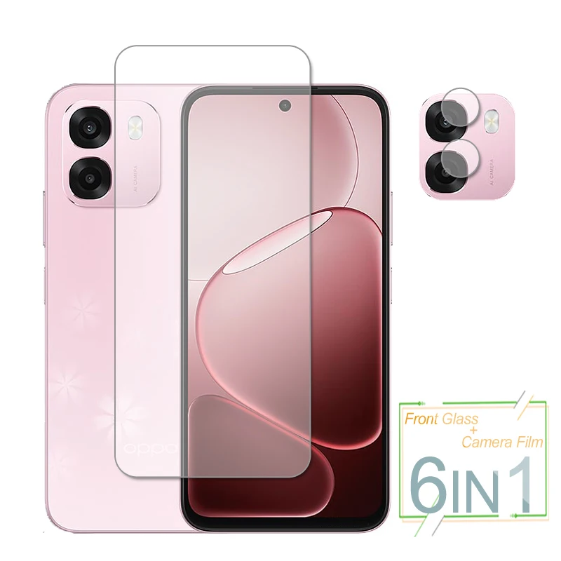 

For OPPO A6 Glass OPPO A6 Global Screen Protector Tempered Glass Clear Protective Phone Rear Camera Lens Film For OPPO A6 4G 5G