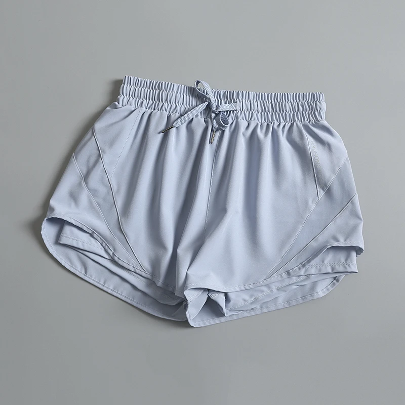 Women's Loose Mesh Quick-Drying Breathable Fitness Shorts for Outfit, Slimming Yoga Shorts with Mesh and Lycra, Summer Wear