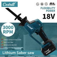 Cordless Electric Reciprocating Saw Brushless 18V Rechargeable Wood Metal Cutting Saw Portable Saw Power Tool For Makita Battery
