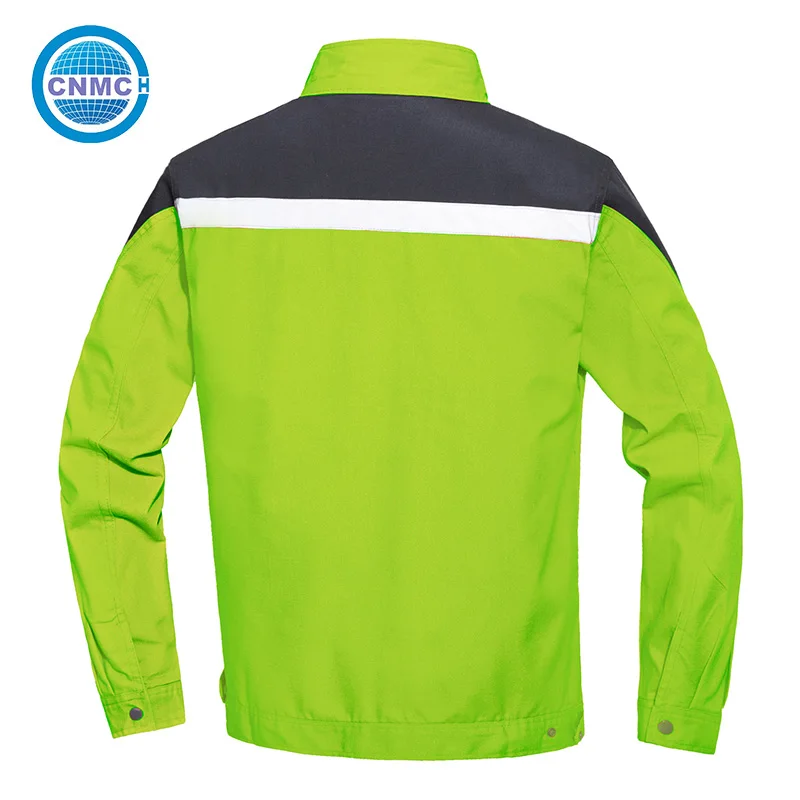 Enzyme Washed Canvas Work Uniform Wear Resistant Workshop Workwear Soft Breathable Jacket For Engineering Garage Workshop Worker