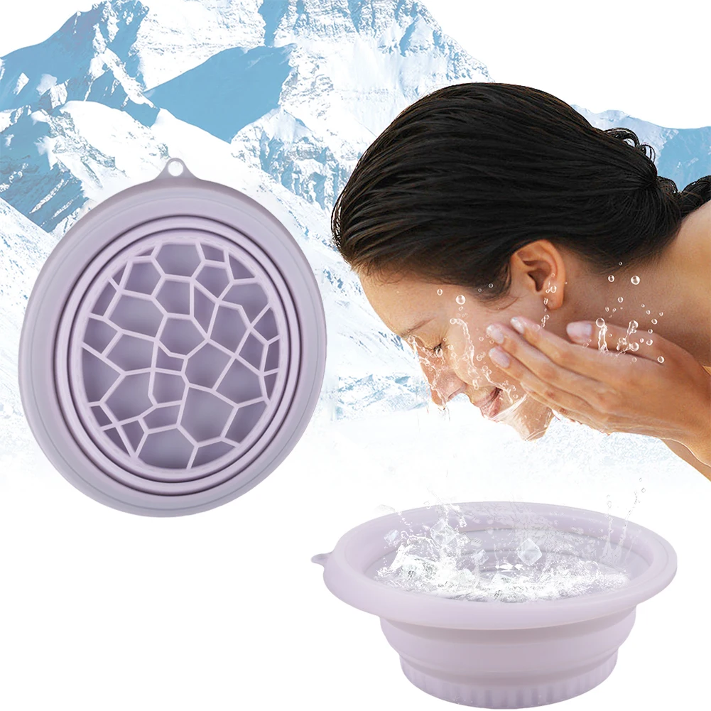 

3pcsSuitable for home ice water facial care silicone ice face folding washbasin