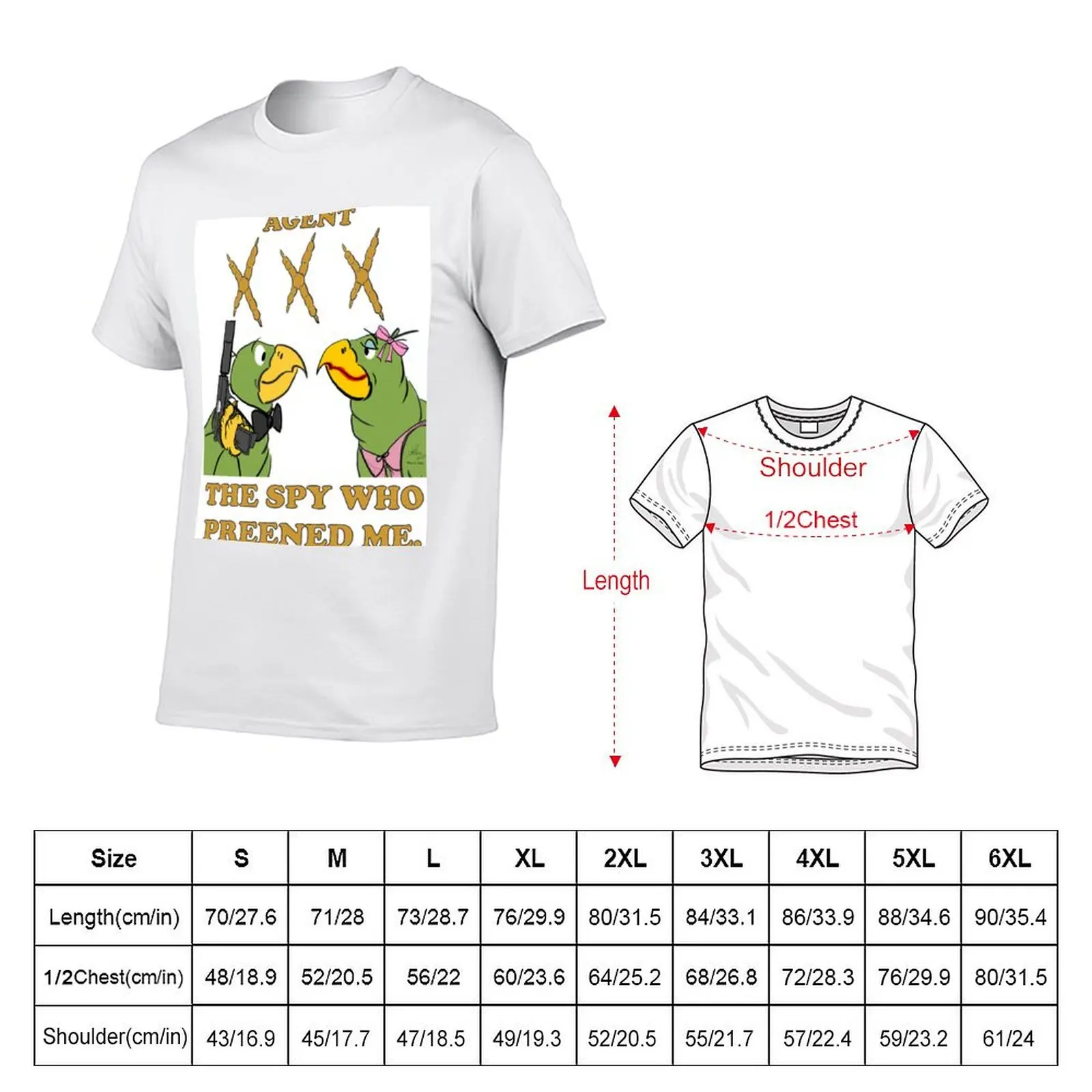 Agent Triple Talon. The Spy Who Preened Me. T-Shirt Big and Tall Gym T-Shirt