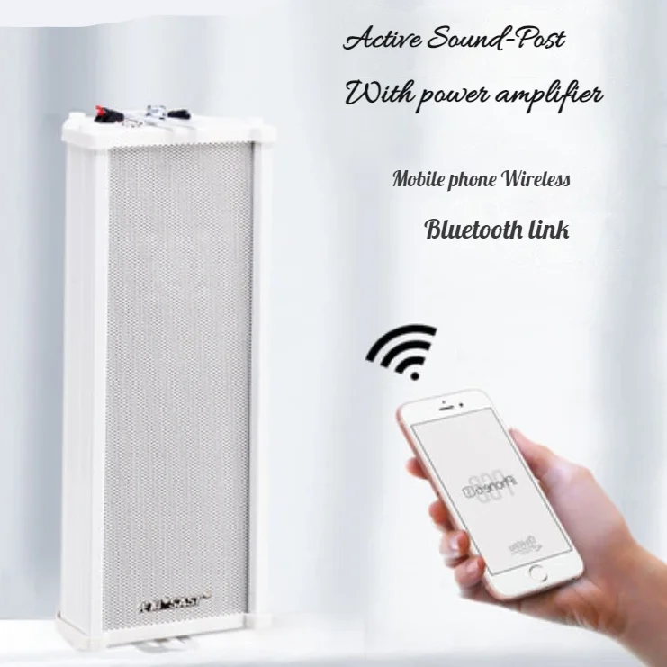 Ativo sem fio bluetooth ao ar livre à prova dwaterproof água sensor de movimento amplificador áudio alto-falante para estação floresta lembrete voz segurança